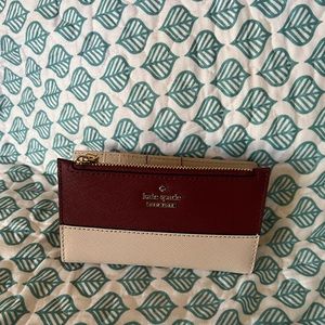 Kate Spade small thin color block wallet